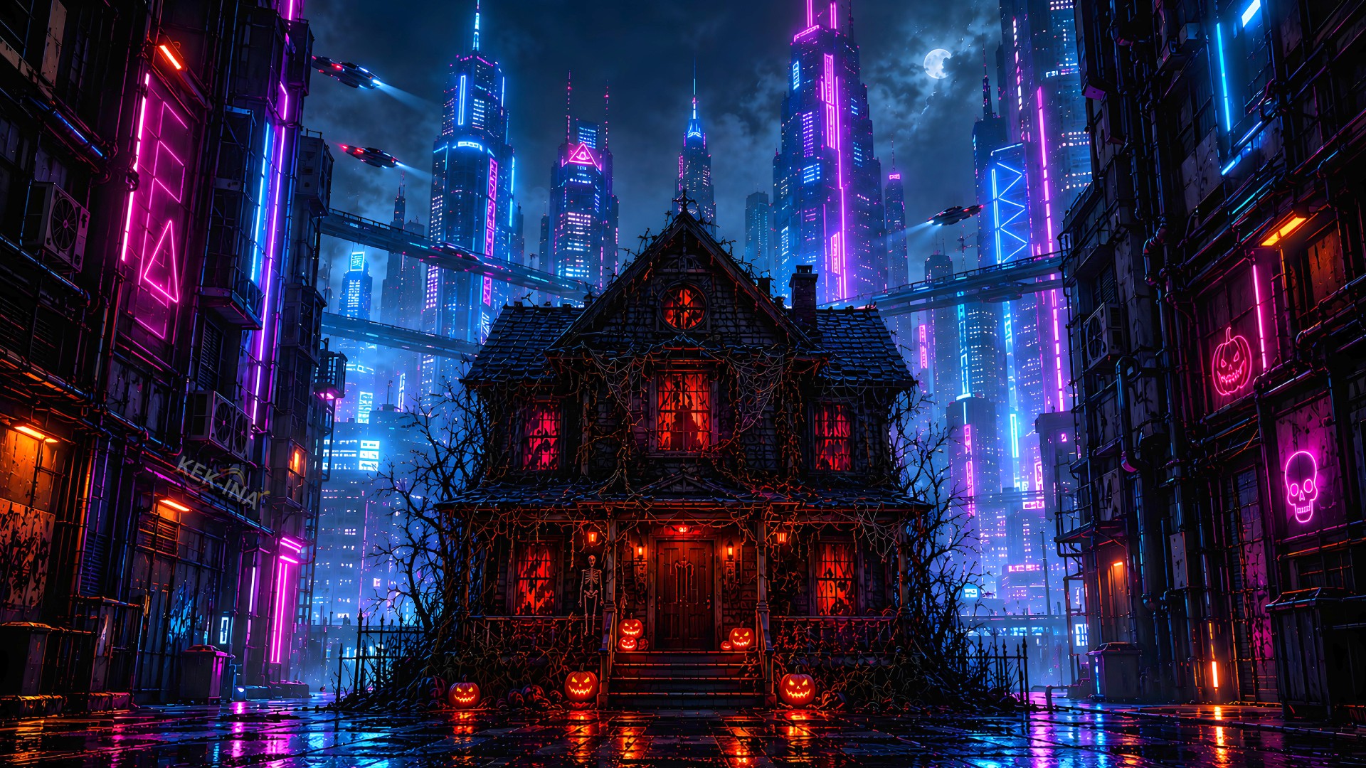 Wallpaper Halloween paysage